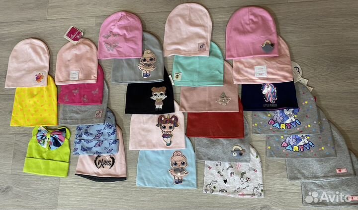 Комплекты шапка и снуд новые