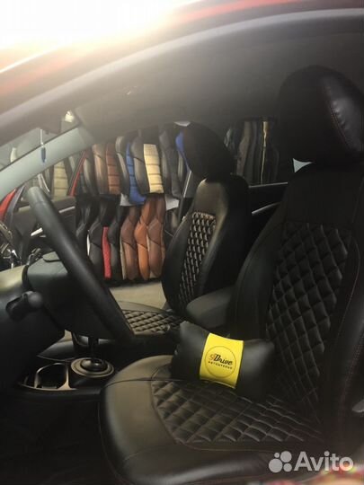 Авточехлы в ромб Лада Веста