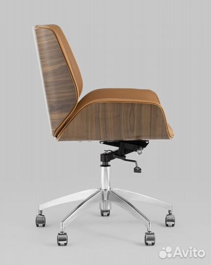 Кресло офисное TopChairs Crown коричневое