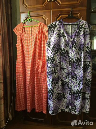 Новый халат и платье большого размера