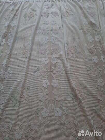 Тюль с набивным рисунком