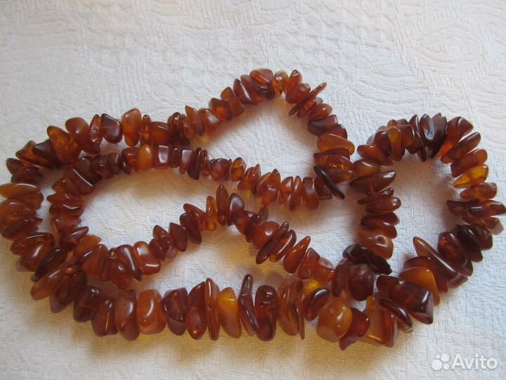 Янтарь3 СССР Бусы2: 70гр, 20гр+ Колье24гр Новое
