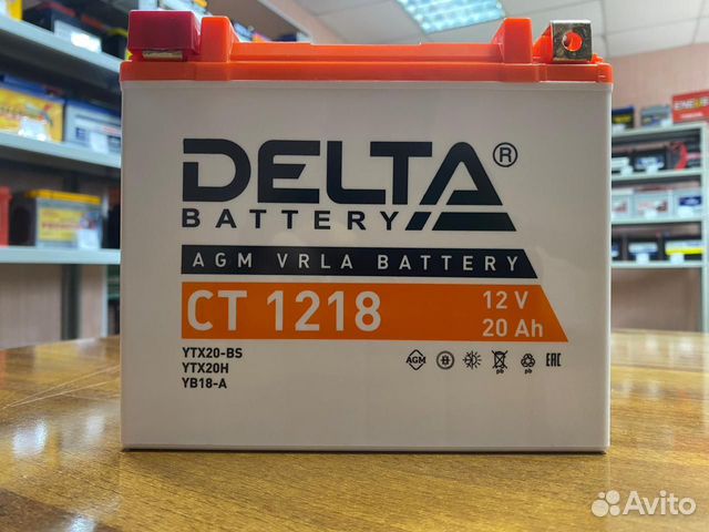 Акб 12V для Мотоцикла Квадроцикла Delta CT1218 купить в Нижнем ...
