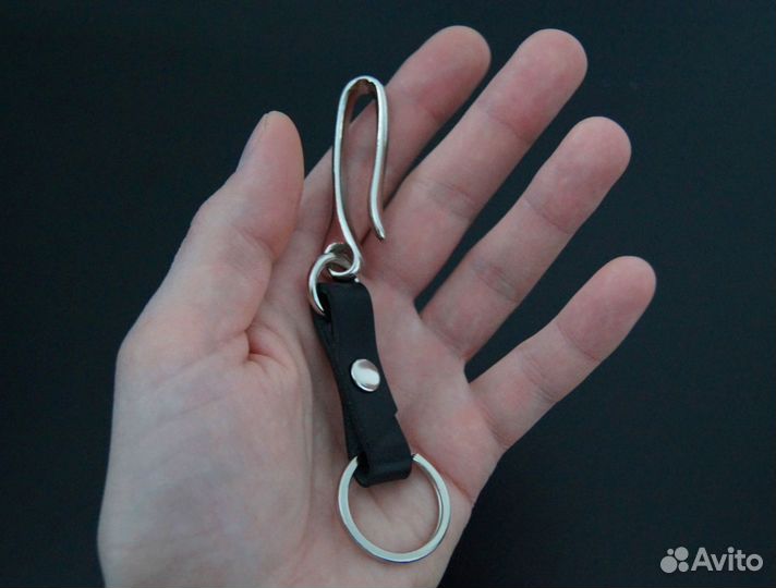 Брелок кожаный для ключей, универсальный