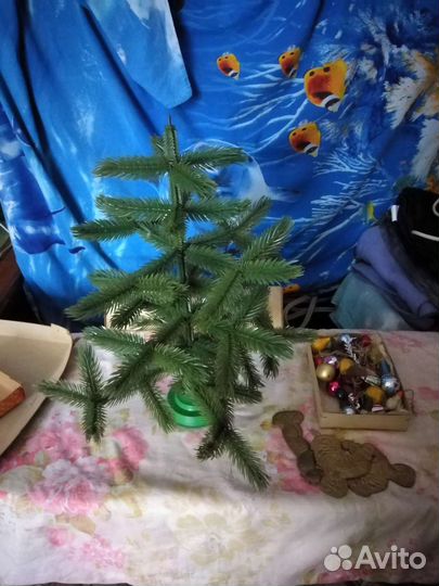 Елочные игрушки, мини, набор/ссср