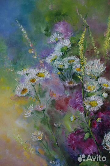 Картина маслом на холсте цветы