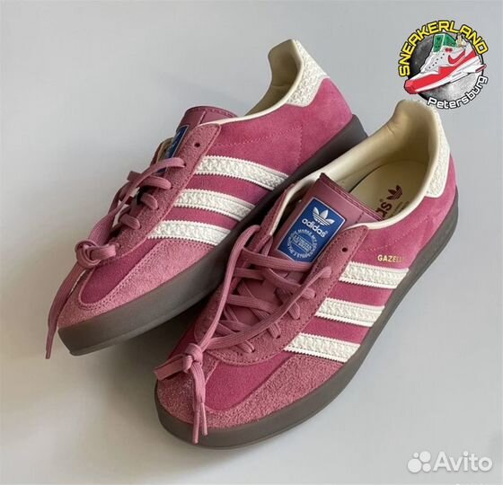 Кроссовки Adidas Gazelle Indoor Pink Cloud White