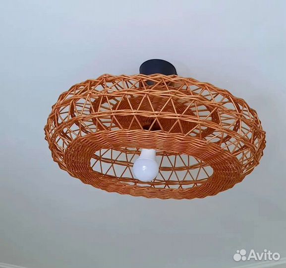 Абажур плетеный