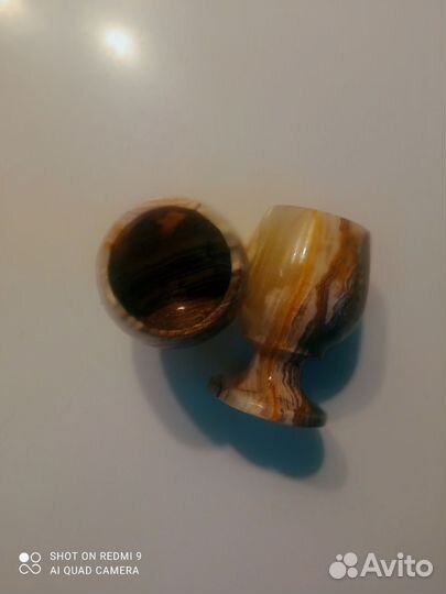 Рюмки, 2 шт.,стопки из оникса