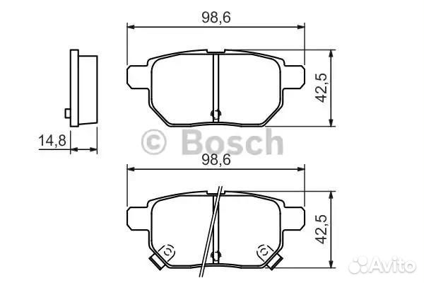 Колодки тормозные дисковые зад