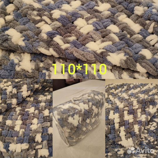 Плед детский вязаный ручная работа