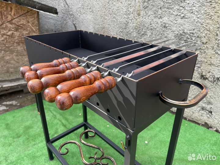 Мангал № 0002/33, мангал 3 мм с колосником 3 мм, к