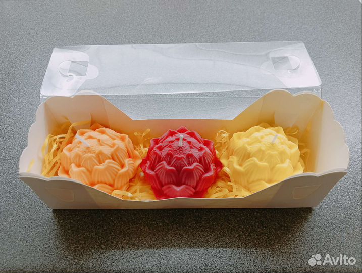 Набор ароматических свечей Лотос Трио