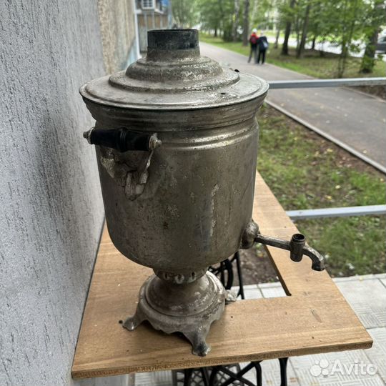 Самовар угольный 7 Л завод штамп старинный