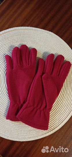 Комплект из флиса (шапка, перчатки, шарф)