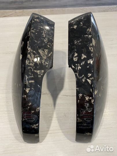 Накладки зеркал Skoda Octavia A7 кованый карбон
