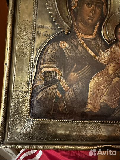 Икона Смоленская богородица 30х25 см