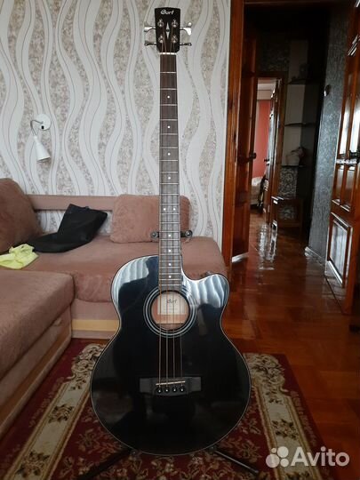 Акустическая бас гитара Cort sjb5f BK