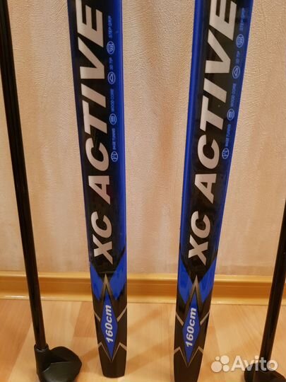 Беговые лыжи классические бу для ребенка