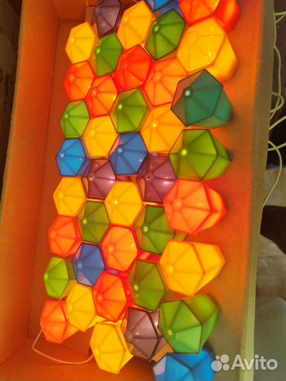 Гирлянда 40 ламп Уфимский Фонарик СССР