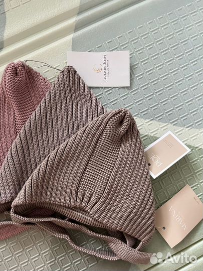 Чепчик шапочка для новорожденного