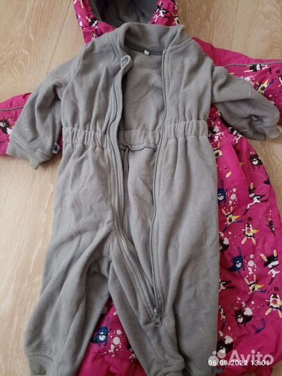 Зимний комбинезон для девочки 80