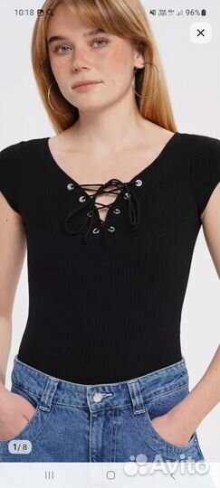 Боди в рубчик