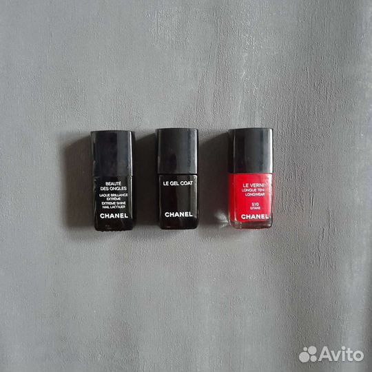 Остатки косметики Chanel пакетом, 16 предметов