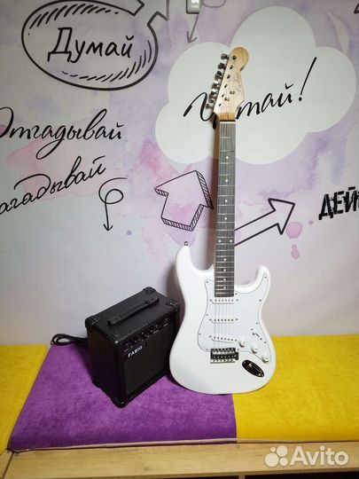 Электро гитара с комбоусилителем