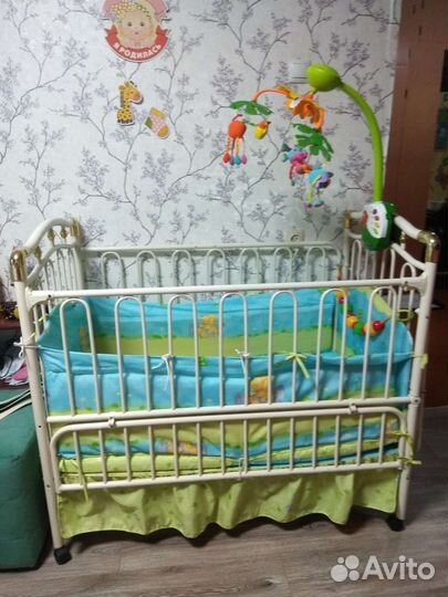 Детская кровать с люлькой