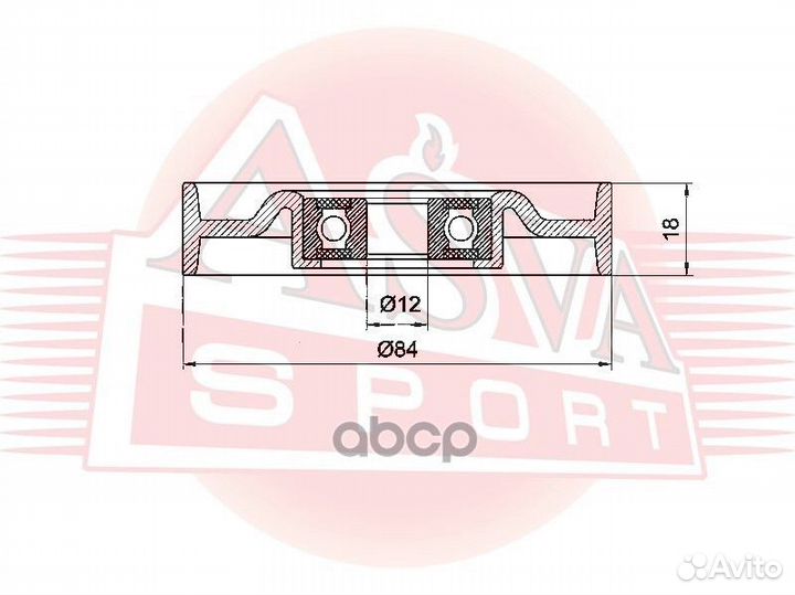 Ролик натяжной nsbp-001 asva