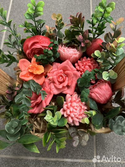 Букет цветов из мыла ручной работы