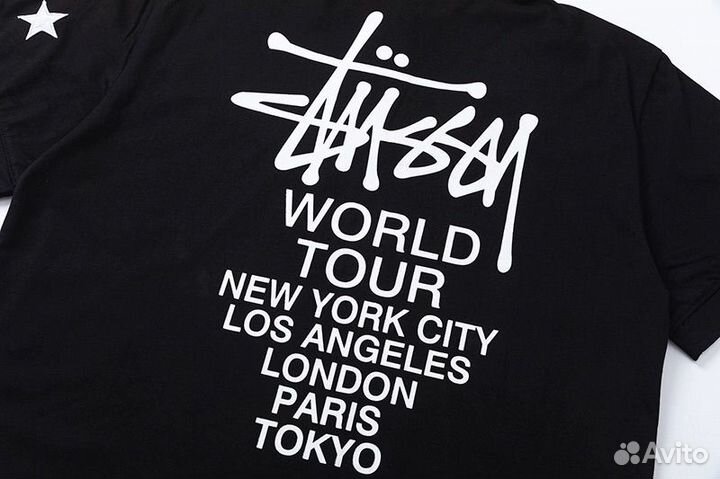 Футболка nike x stussy оверсайз