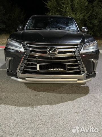 Защита бампера на Lexus LX570