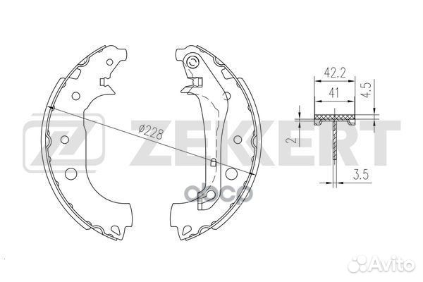 Колодки торм. бараб. задн. Ford EcoSport 12- bk