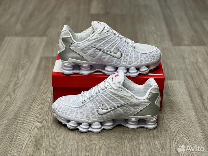 Кроссовки Nike Shox TL White (36-45)