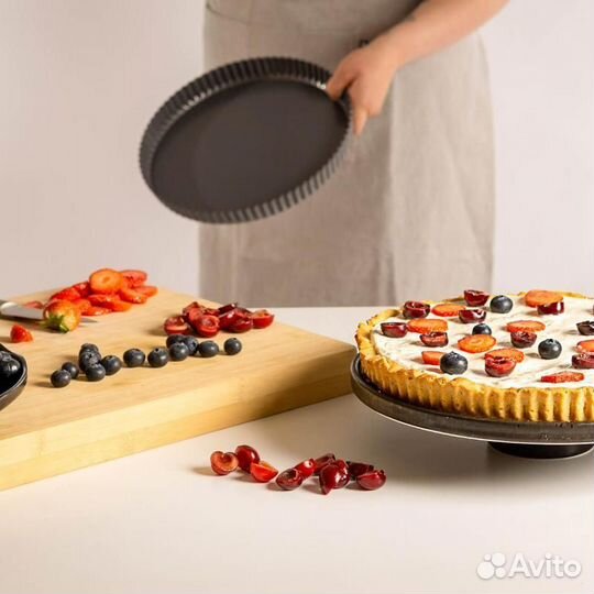 Форма для выпечки bAYk 30 см темно-серая