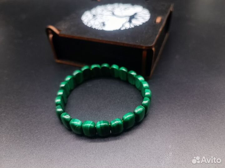 Браслет из натурального Малахита