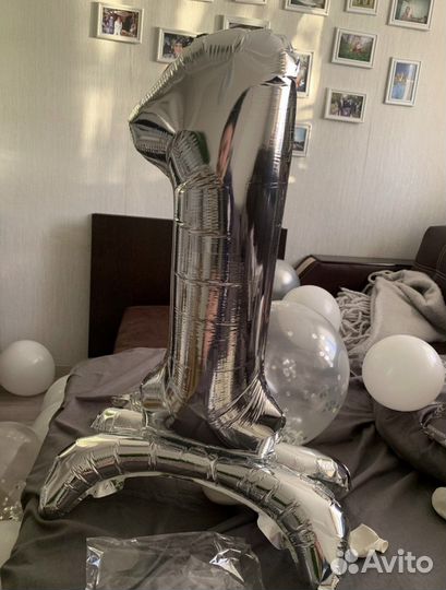 Воздушный шар годик