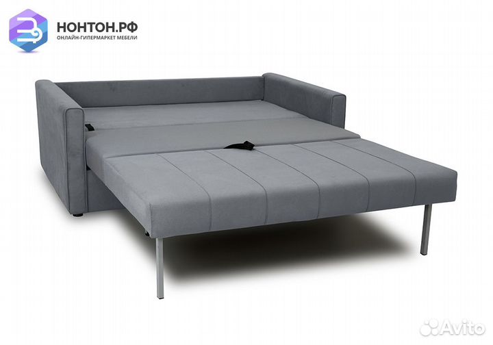 Диван еврокнижка Лео темно-серый