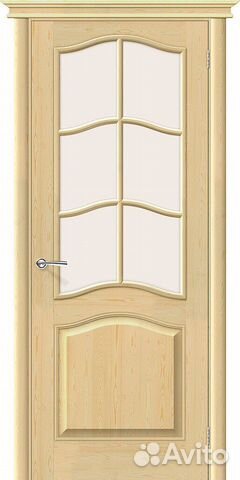 Дверь межкомнатная массив сосны м7 остекленное