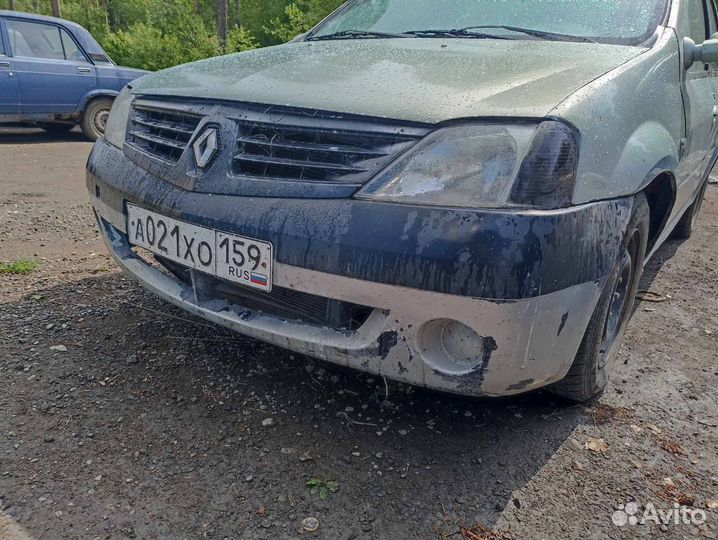 Бампер renault logan