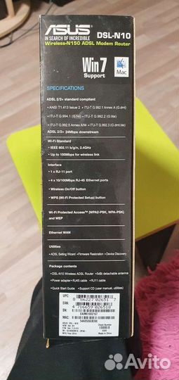 Adsl модем asus c wi-fi