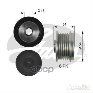 Механизм свободного хода генератора Gates 1029