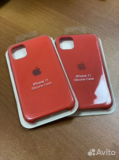 Чехол Silicone Case для Apple iPhone 11 красный