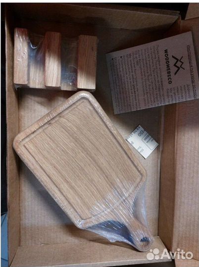 Набор разделочных досок из дуба (с подставкой)