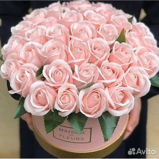 Букет из мыльных роз