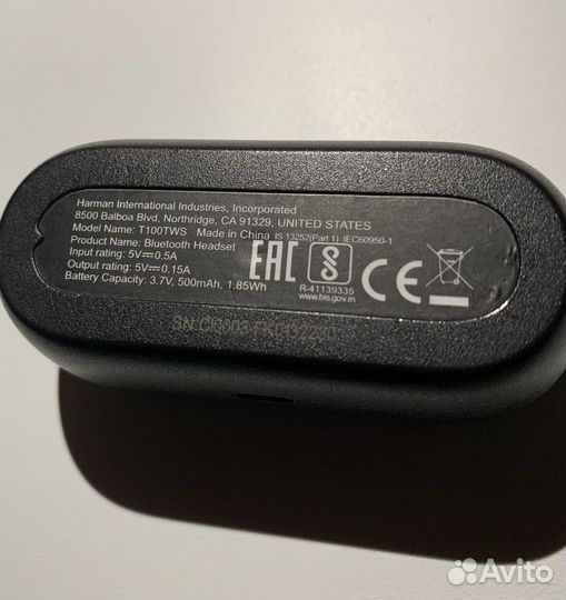 Кейс от наушников jbl T100TWS