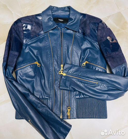 Кожаная куртка Versace