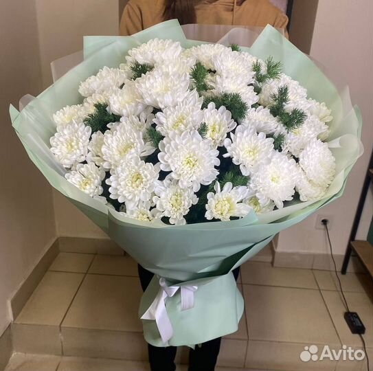 Букеты из хризантем